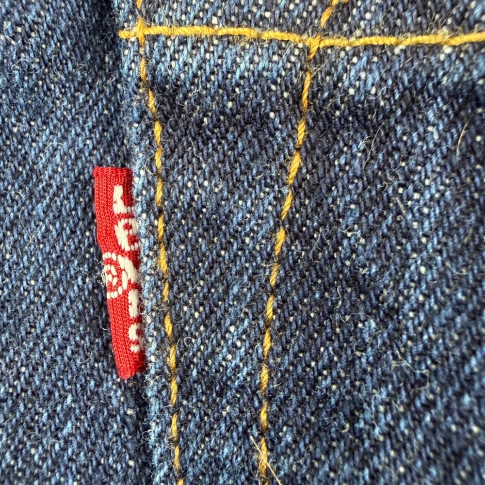Levis 501 Original Fit Jeans Mens W33 L30 Dark Wash Straight Leg Denim Blue - Picture 4 of 10